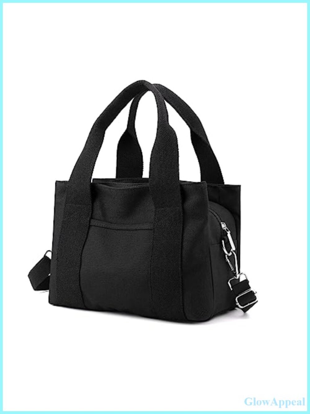 Canvas Crossbody Bag Multi Compartment Organizer Tote Purse
